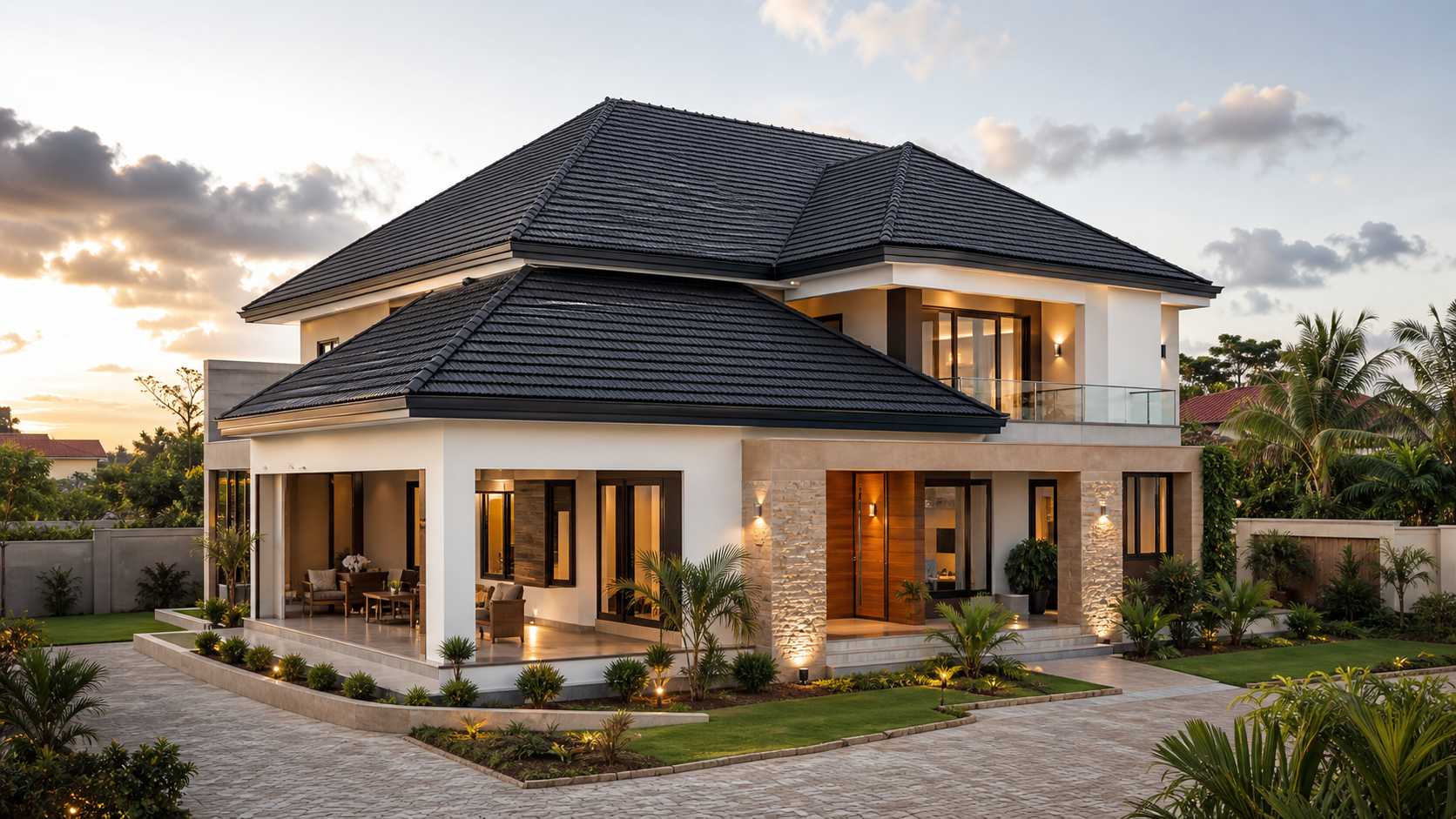 Maison individuelle avec toiture IZOTUILE